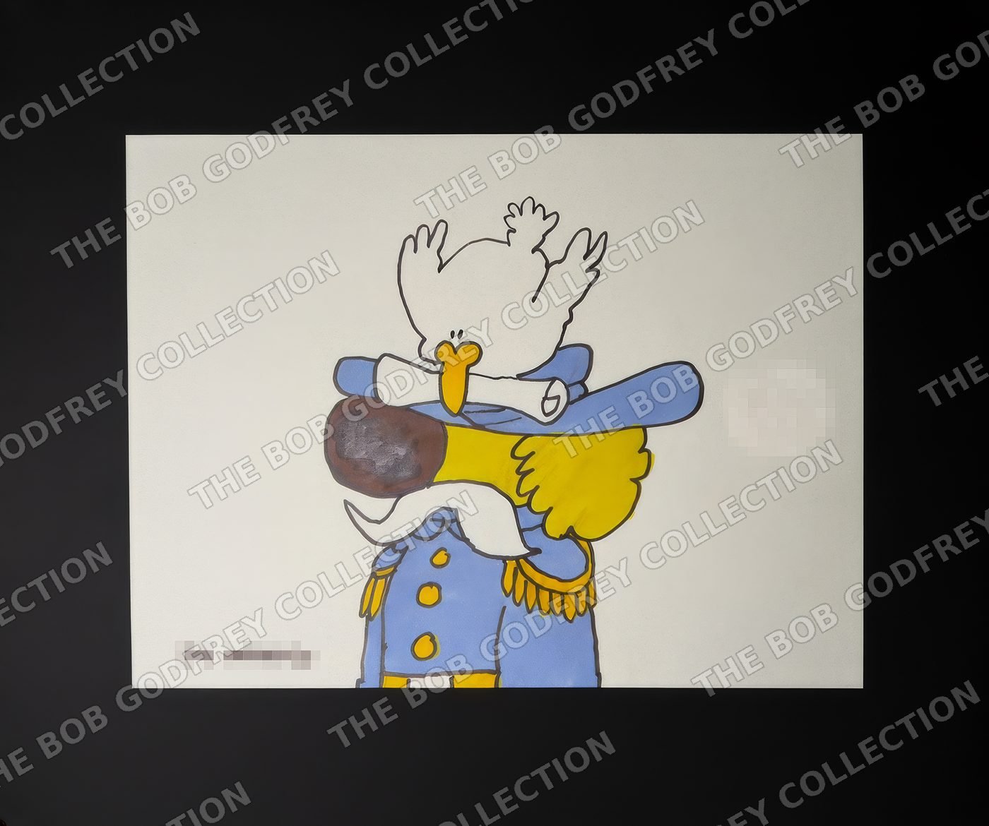 General Roobarb - 1990s re-draw SIGNED by Bob Godfrey